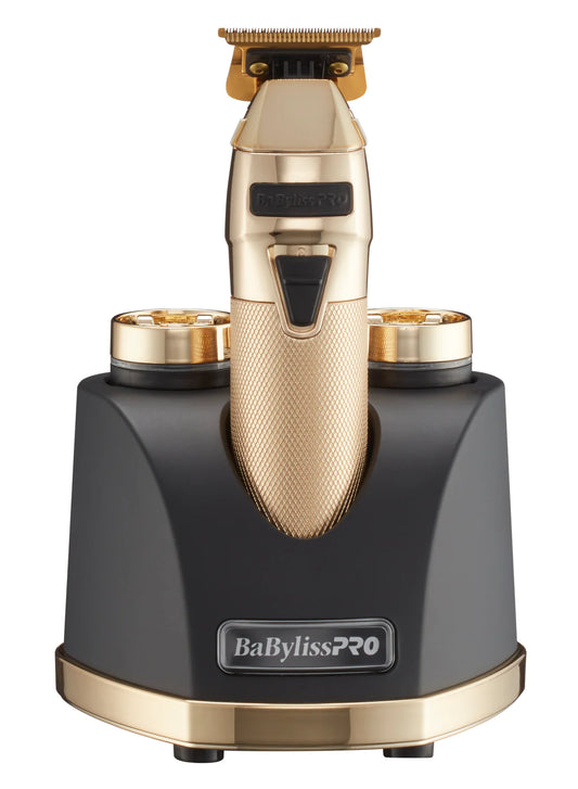 BaBylissPRO SnapFX Cordless Trimmer w/ Snap In/Out Dual Lithium Battery System + Base - Limited Edition Gold (FX797GI)