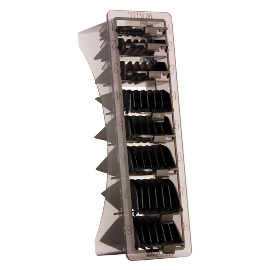 Wahl Professional 1-8 Black Nylon Cutting Guides with Organizer (3170-500)