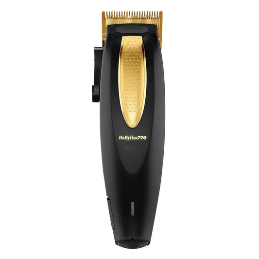 BaBylissPRO Lithium FX+ Cord/Cordless Ergonomic Clipper - Black & Gold (FX673N)