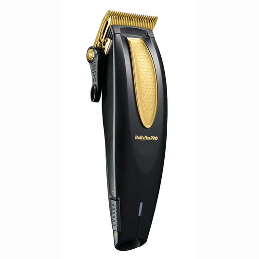 BaBylissPRO Lithium FX+ Cord/Cordless Ergonomic Clipper - Black & Gold (FX673N)