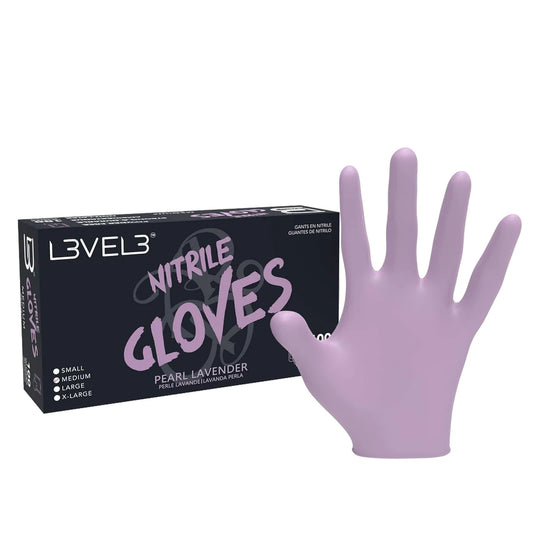 L3VEL3 Professional Nitrile Gloves 100pk - Pearl Lavender