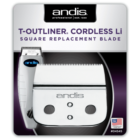Andis Cordless T-Outliner Carbon Steel Li Square Blade